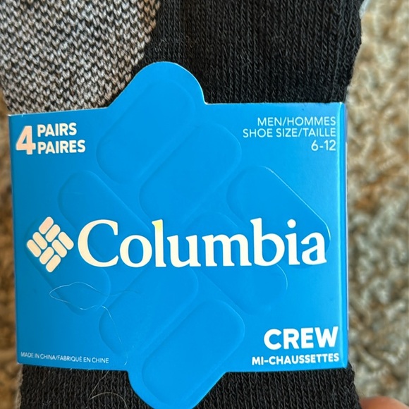 Columbia Men's Wool Blend Crew Socks 6-12 - Picture 4 of 4